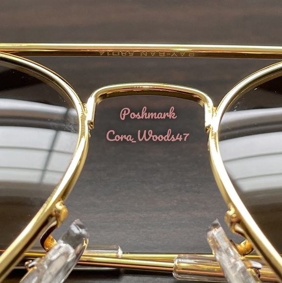 RayBan Aviator Brown Lenses RB3025 Gold Frame 58 Unisex New - Picture 6 of 15